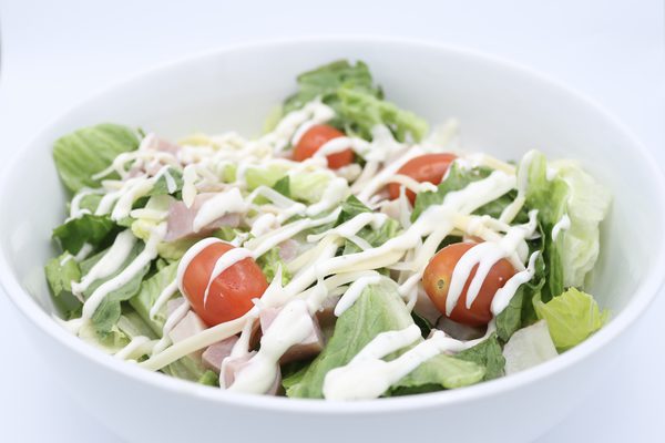 Chef salad in a bowl