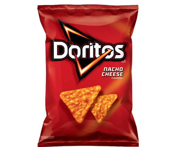 Bag of Doritos Nacho Cheese chips