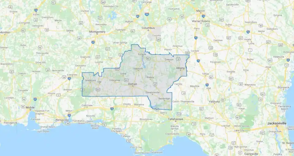 Dothan territory map